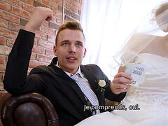 Cocu, Tchèque, Européenne, Argent, Réalité, Jarretelles, Adolescente, Mariage