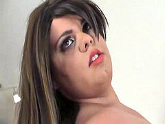 ぽっちゃり, デカ尻, ぽちゃ, 巨大, シーメール