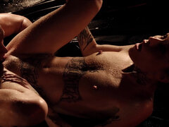 Tabitha Poison with hot body enjoys stallion cock