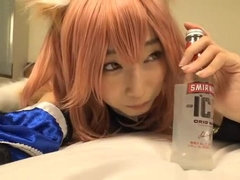 Beauteous Japanese tart perfroming an amazing cosplay porn video