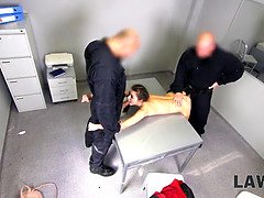 Red-haired cutie fucked for selling