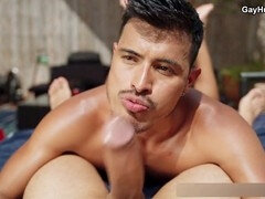 アナル, デカチン, フェラチオ, イく瞬間, ゲイ, ハードコア