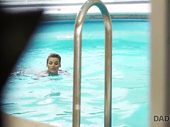 Blasen, Tschechisch, Papi, Hd, Reif, Pool, Sohn, Jungendliche (18+)