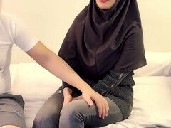 Hijab, muslim, sucking