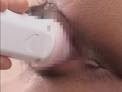 Sucer une bite, Japonaise, Masturbation, Jarretelles, Plan cul à trois