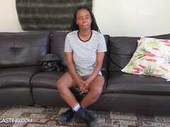 Africano, Amateur, Entrevista, Negro, Estilo perrito, Ébano, Tetas colgantes, Tetas