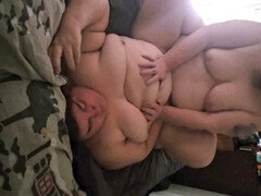Missionary creampie, hard missionary fuck, spanking