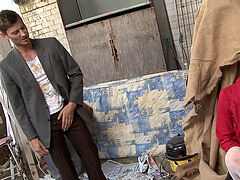 Anal, Morena, Hembra, Dinero, Medias largas, Paja con tetas, Tetas, Uniforme