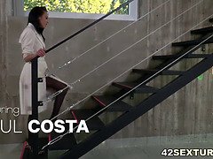 Anal, Negro, Mamada, Polla, Doble penetracion, Lencería, Hombre hombre mujer, Medias largas
