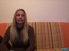 Amateur, Rubia, Mamada, Corrida, Al aire libre