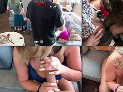 Amateur, Sucer une bite, Brunette brune, Groupe, Fait maison, Mère que j'aimerais baiser, Maman, Fête