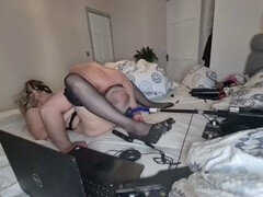 Blasen, Britisch, Paar, Dildo, Fetisch, Selbstgemacht, Reif, Spielzeuge