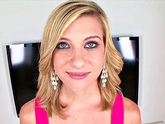 Asombroso, Rubia, Mamada, Semen en la boca, Corridas, Pov