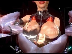 Dreidimensional, Sadomasochismus, Spermaladung, Spiele, Riesig, Latex, Zug