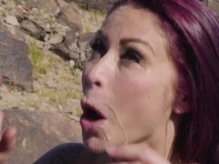 デカパイ, フェラチオ, 淫乱熟女, 赤毛