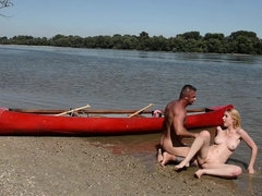 Arsch, Europäisch, Französisch, Handjob, Lecken, Im freien, Muschi, Titten