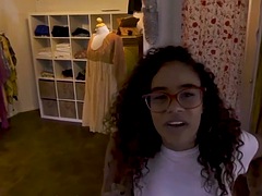 VR BANGERS College students go shopping and fuck guy in VR porn shop