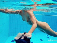 お尻, 美女, デカパイ, ブロンド, ヌード, プール, ロシア人, 水中