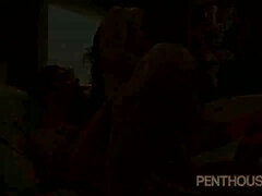 Grosser schwanz, Blasen, Braunhaarige, Hardcore, Küssen, Lecken, Muschi, Titten