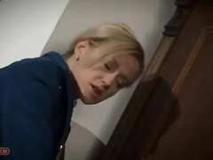 Blonde Beauty Gets Fucked in Beautiful Clothes