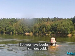 Bikini, Blasen, Braunhaarige, Spermaladung, Im freien, Pov, Realität, Nass
