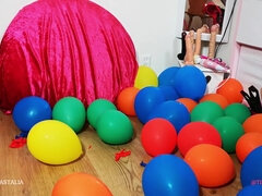 Big Bbw Ass Of Destruction - Humps Balloons Until They Pop - The Balloons Never Even Stood A Chance