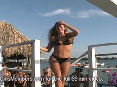 Strand, Grote mammen, Badpak, Dichtbij, Concours, Hd, Openbaar, Kut duiken