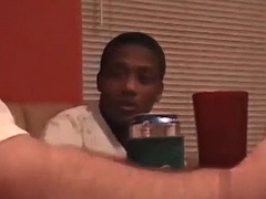 Schwarz, Schwarz, Aufs gesicht abspritzen, Schwul, Behaart, Masturbation, Dusche, Ablutschen