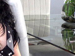 Leie, Grosser arsch, Braunhaarige, Selbstgemacht, Lesbisch, Solo, Spielzeuge