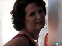 Braunhaarige, Behaart, Absätze, Masturbation, Reif, Milf, Muschi, Solo