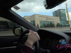 Anal, Éjaculation interne, Petite amie, Orgasme, De plein air, Public, Chatte, Jouets