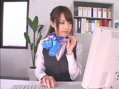 Hottest Japanese whore Akiho Yoshizawa in Crazy Solo Girl, Office JAV clip