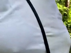 素人, 汚れた　, 露出狂, 毛深い, 巨大, 自然山雀, アウトドア, オッパイの