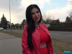 Amateur, Tetas grandes, Corrida, Estilo perrito, Masturbación, Al aire libre, Público, Tetas