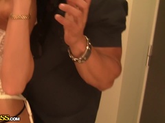 茶髪の, ヒール, 下着, アウトドア, ピアス, 公共, ストリップ