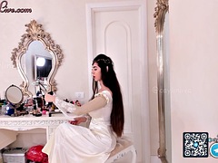 美女, デカパイ, 黒人, フェラチオ, 茶髪の, 黒人, 淫乱熟女, オッパイの
