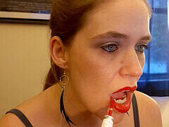 Red lipstick blowjob, wolfradish smoking, informational
