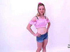 Anaal, Auditie, Bruinharig, Sperma, Sperma shot, Eerste keer, Hardcore, Tiener