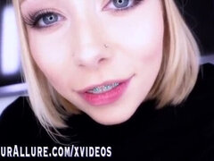 Athena May Braces Blowjob and Fucking - Hot Blonde Amateur