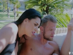 Arsch, Grosser arsch, Grosse titten, Blasen, Frau frau mann, Hd, Lesbisch, Flotter dreier
