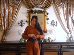 Asiático, Morena, Vestido, Hembra, Fetiche, Filipina, Madres para coger, Solo