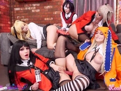 Anal, Gros cul, Sucer une bite, Éjaculation interne, Pénétrer avec le poing, Chatte, Jouets