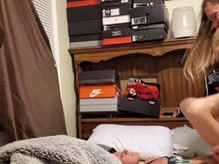 Blonde, Sucer une bite, Tir de sperme, Queue, Noir ébène, Faciale, Jouets, Rétro ancien