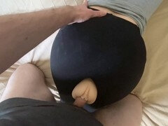 Grote lul, Sperma, Sperma shot, Voeten, Spandexonderbroek, Tiener, Speelgoed