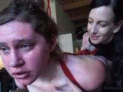 Sadomasoquismo, Amarrada, Lesbiana, Amante, Nalgadas, Apretado