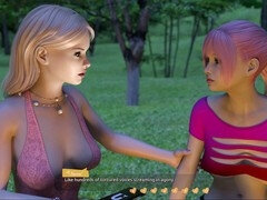 Mom helps the sizzling hotties in this visual novel