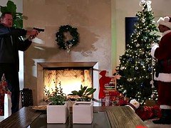 Dirty Christmas orgy with bad girls