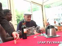 Leie, In den arsch, Schwarz, Schwarz, Französisch, Spanner