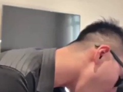 アナル, アジア人, 中国人, ゲイ, オフィス