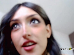 In den arsch, Blasen, Paar, Handjob, Zierlich, Transfrau, Ablutschen, Netzkamera